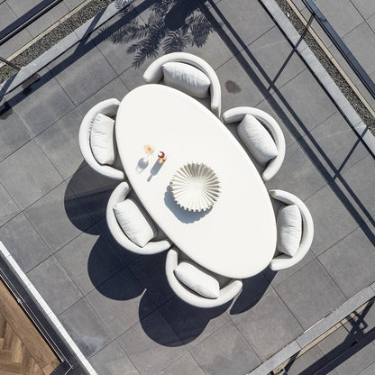 Richmond Interiors Esstisch Urban Bloom – Oval 220 cm (Sandstone, Indoor/Outdoor) Outdoor Esstisch oval Richmond Interiors