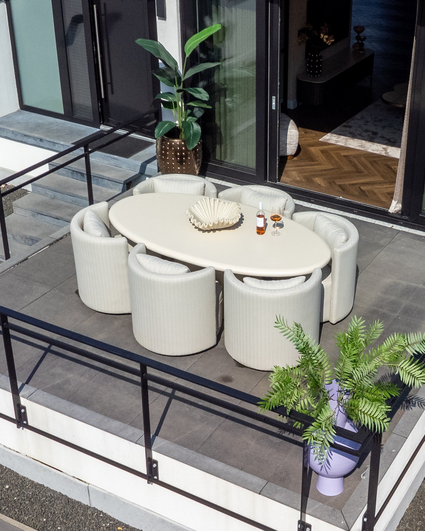 Richmond Interiors Outdoor Stuhl Marlin beige swivel Outdoor Stuhl Richmond Interiors