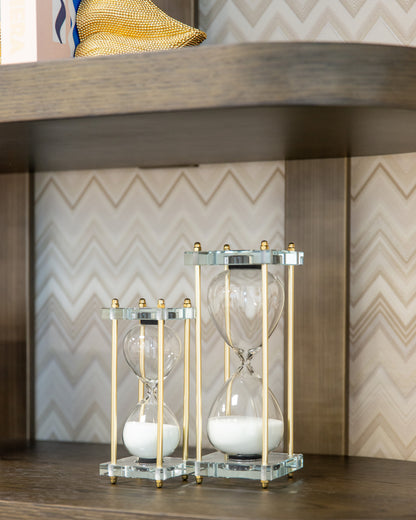 Richmond Interiors Dekoratives Objekt Gigi gold hourglass Dekoratives Objekt Richmond Interiors