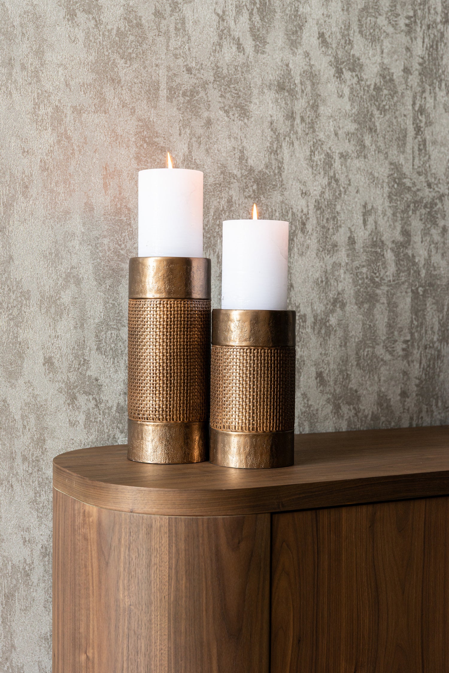 Richmond Interiors Kerzenhalter Sky brushed gold large Kerzenhalter Richmond Interiors
