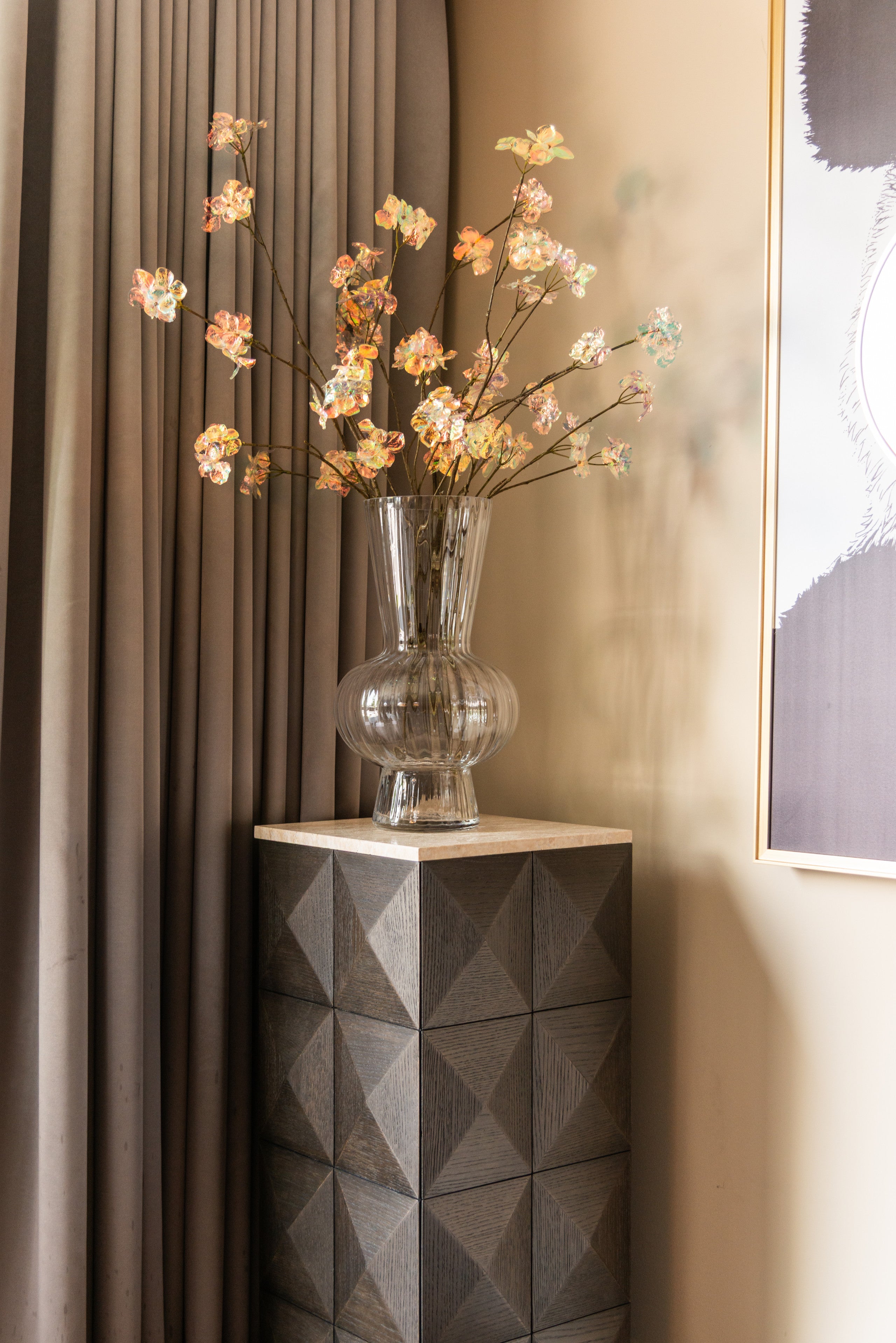 Richmond Interiors Vase Kyan clear transparent