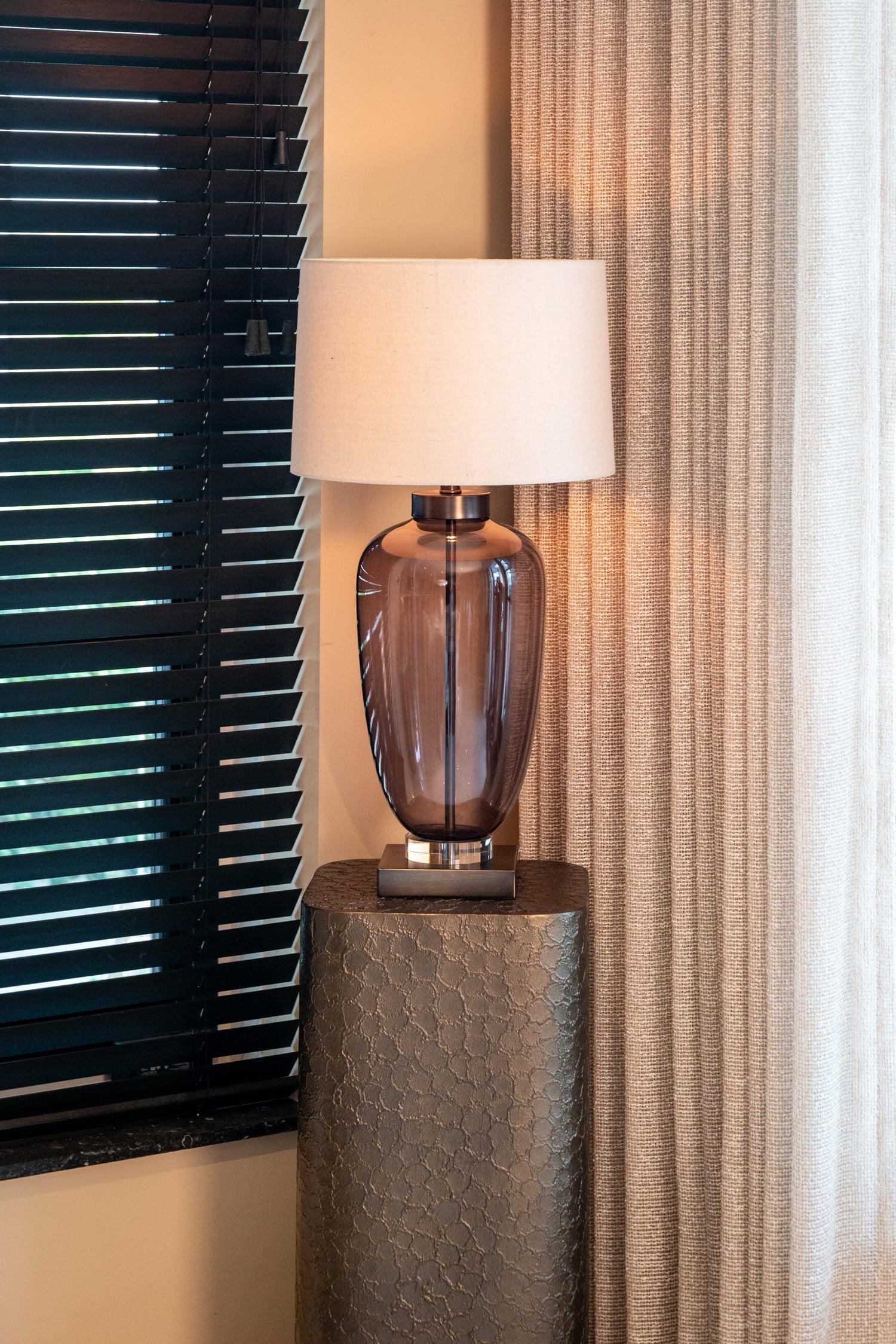 Richmond Interiors Tischlampe Monsoe smoke Tischlampe Richmond Interiors