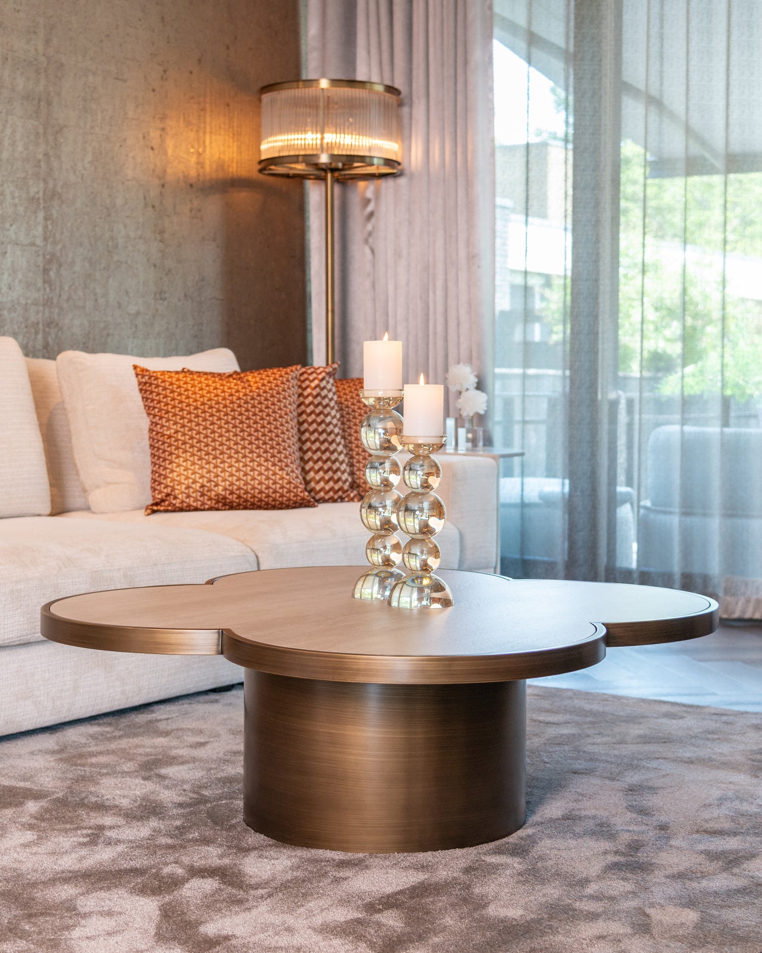 Richmond Interiors Couchtisch Clover beige Couchtisch Richmond Interiors