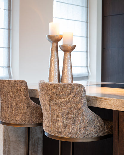 Richmond Interiors Barhocker Bolton brown tweed (Set of 2) Barhocker Richmond Interiors