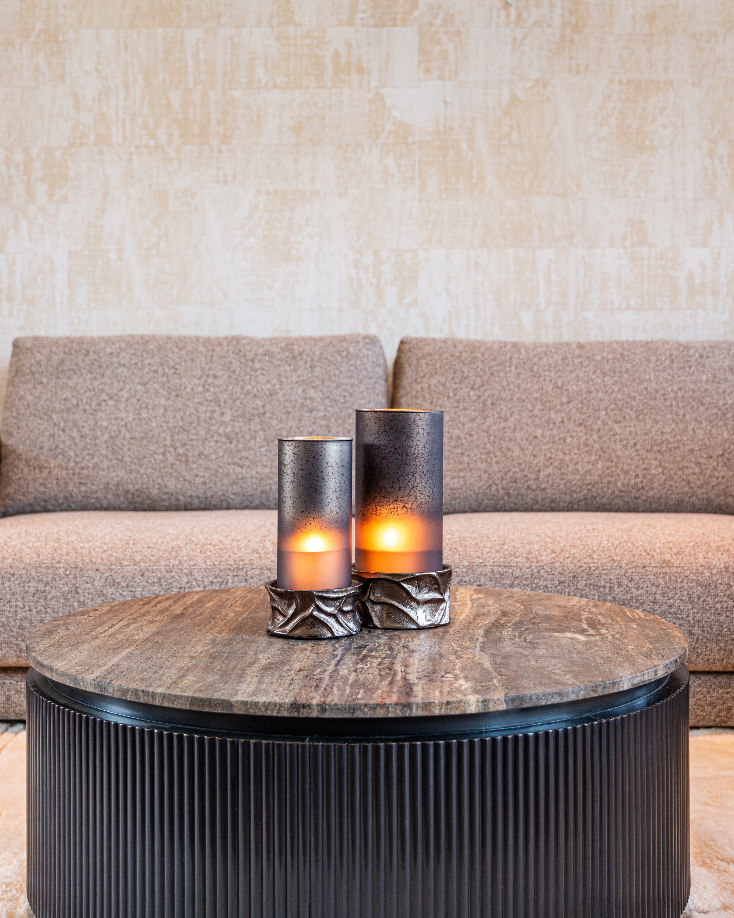Richmond Interiors Couchtisch Russo ash brown 90Ø Couchtisch Richmond Interiors