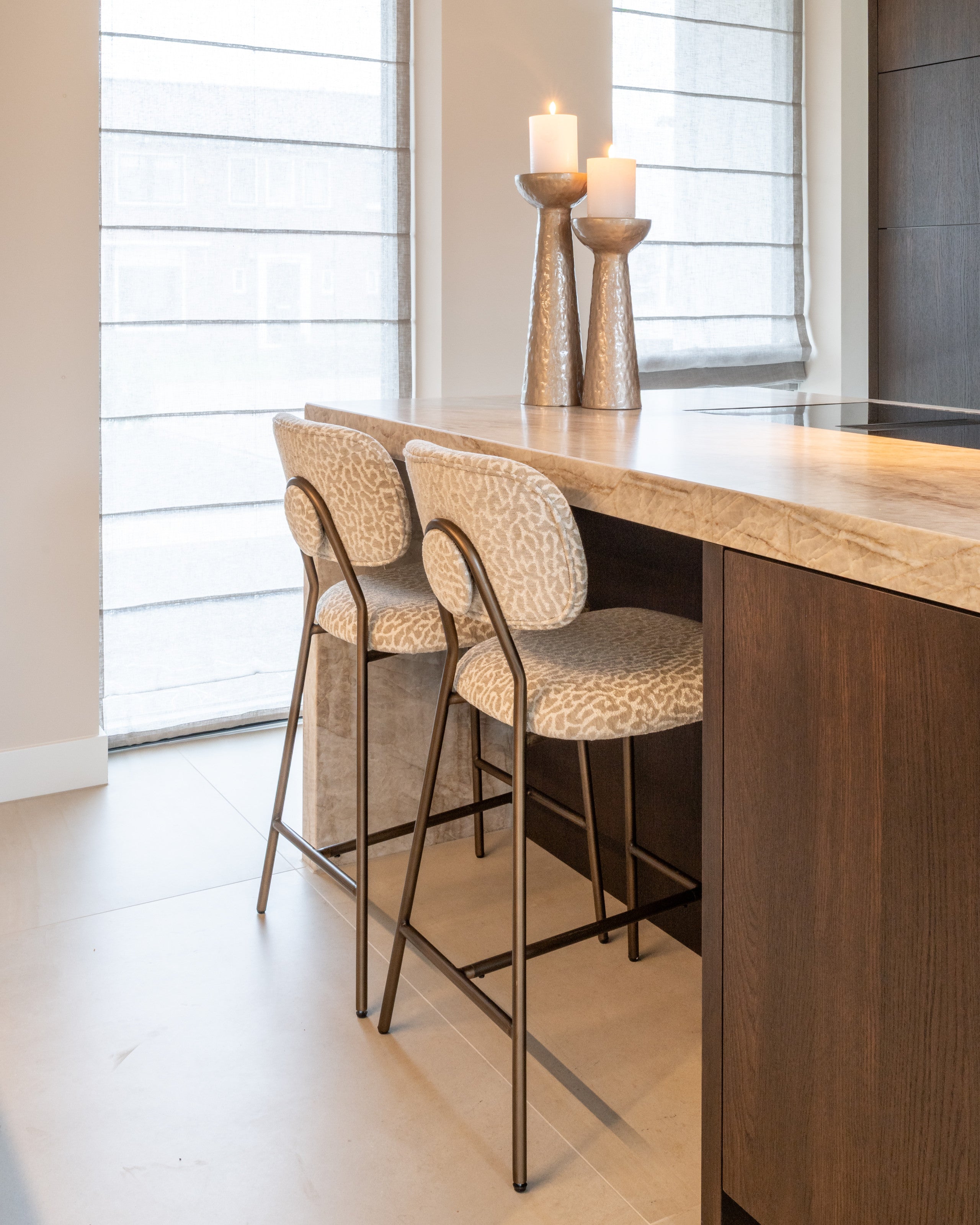 Richmond Interiors Kerzenhalter Juana beige large Kerzenhalter Richmond Interiors