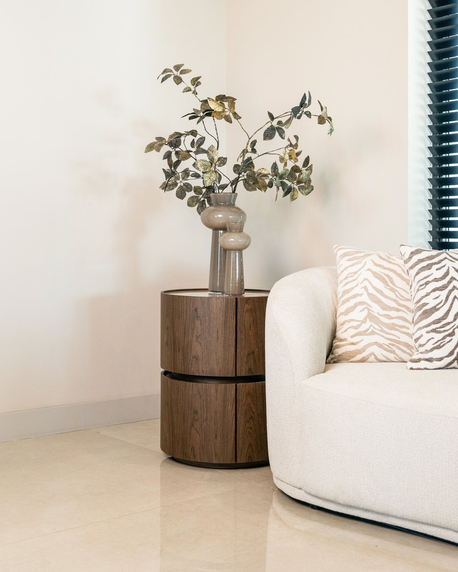 Richmond Interiors Nachttisch Ellery brown 2-drawers Nachttisch Richmond Interiors