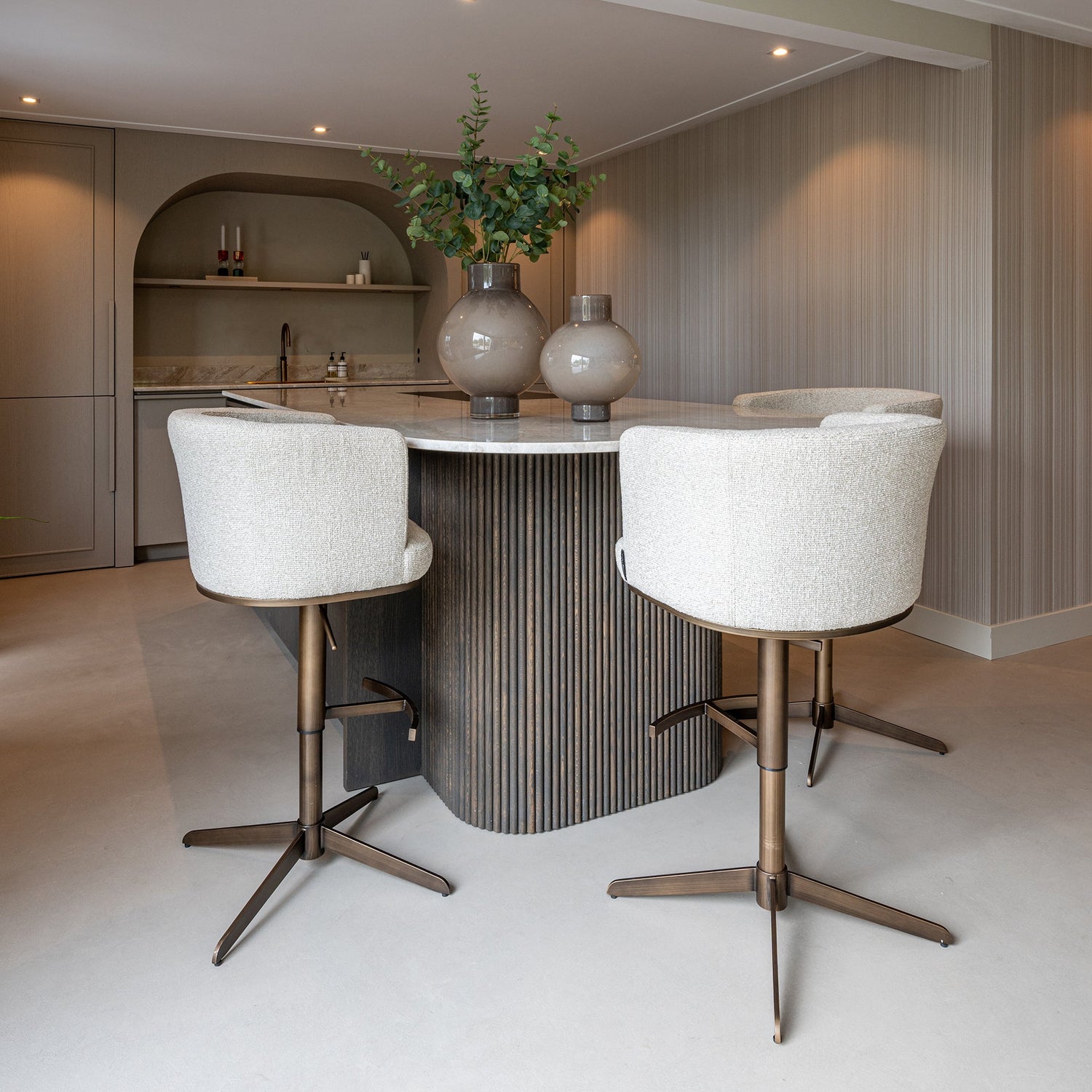 Richmond Interiors Bar-/Thekenstuhl Cheyenne biscotti (Biscotti) Barstuhl Richmond Interiors