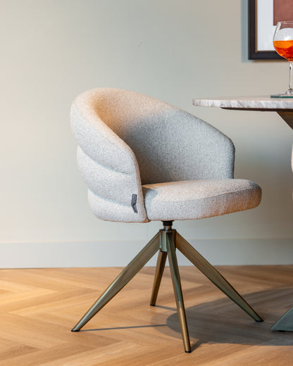 Richmond Interiors Drehstuhl Zendaya – Biscotti (Flammhemmend) Esszimmerstuhl Richmond Interiors