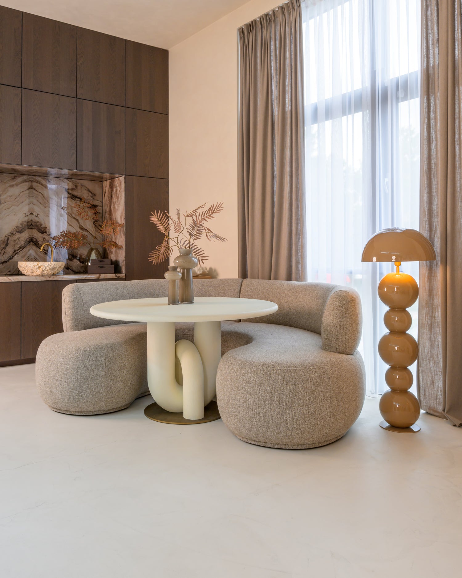 Richmond Interiors Stehlampe Hasden mocha mousse Richmond Interiors