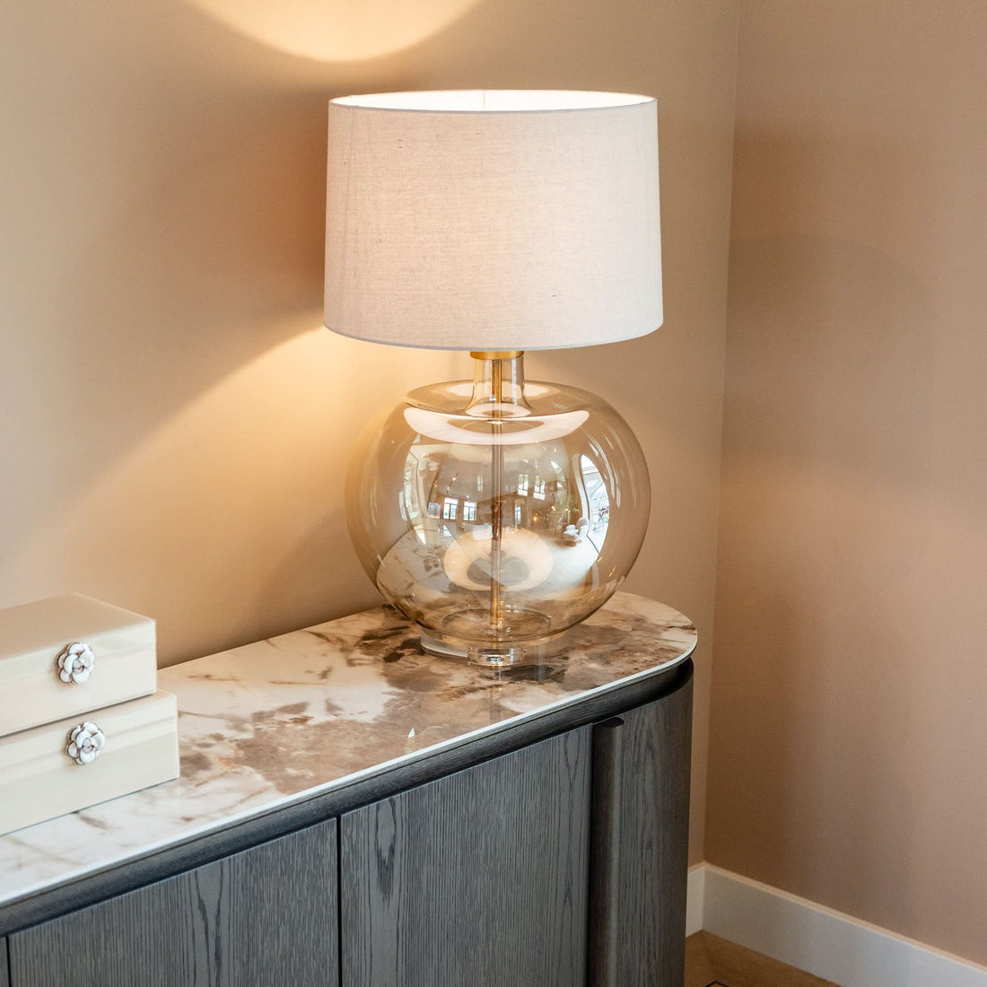 Richmond Interiors – Tischleuchte Jazzy Amber Tischlampe Richmond Interiors