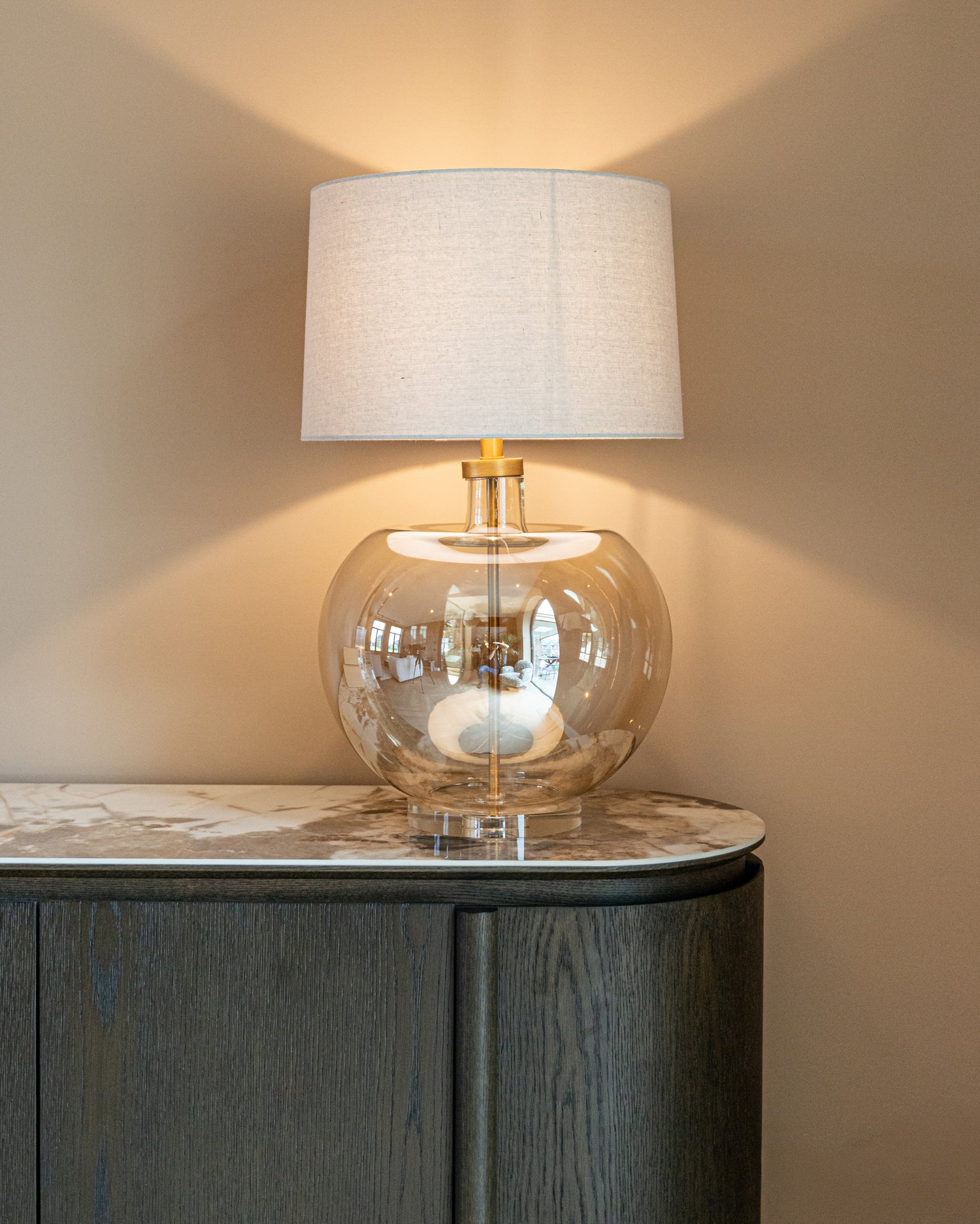 Richmond Interiors Tischlampe Jazzy amber Tischlampe Richmond Interiors