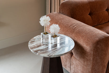 Richmond Interiors Beistelltisch Oberoy Blush beige 45Ø Beistelltisch Richmond Interiors