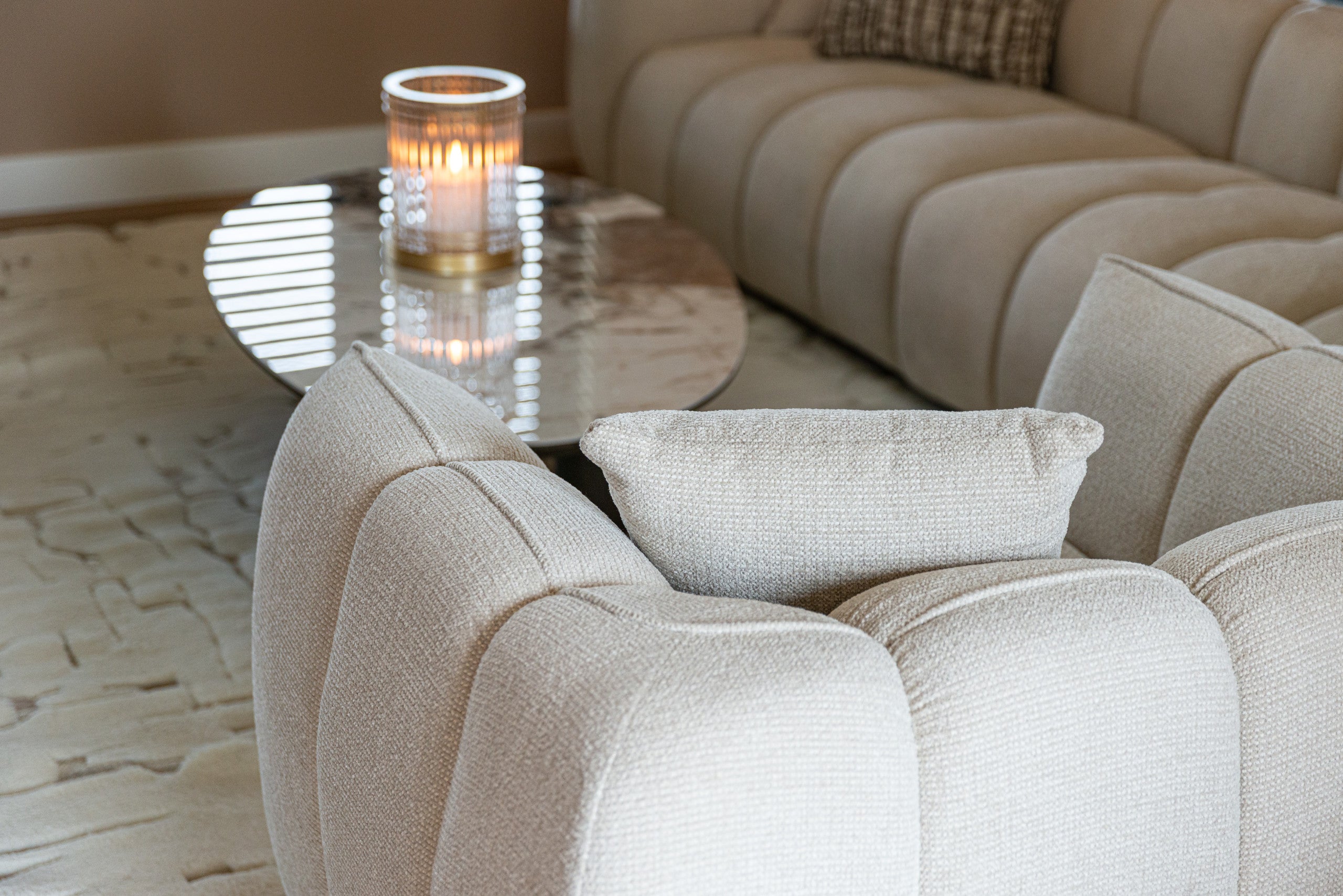 Richmond Interiors Lounge Stuhl Jezebel cream fancy Lounge Stuhl Richmond Interiors
