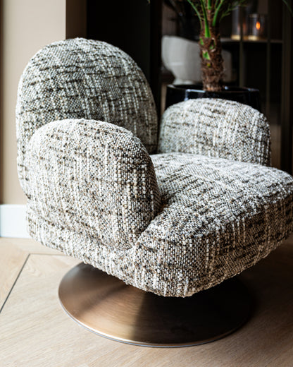 Richmond Interiors Lounge Stuhl Kagney brown omara swivel Lounge Stuhl Richmond Interiors