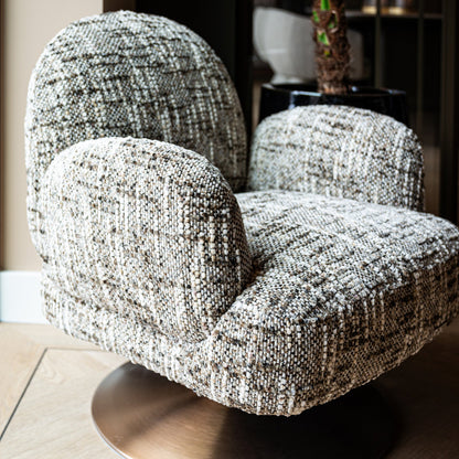 Richmond Interiors – Sessel Kagney brown omara swivel Polstersessel Richmond Interiors