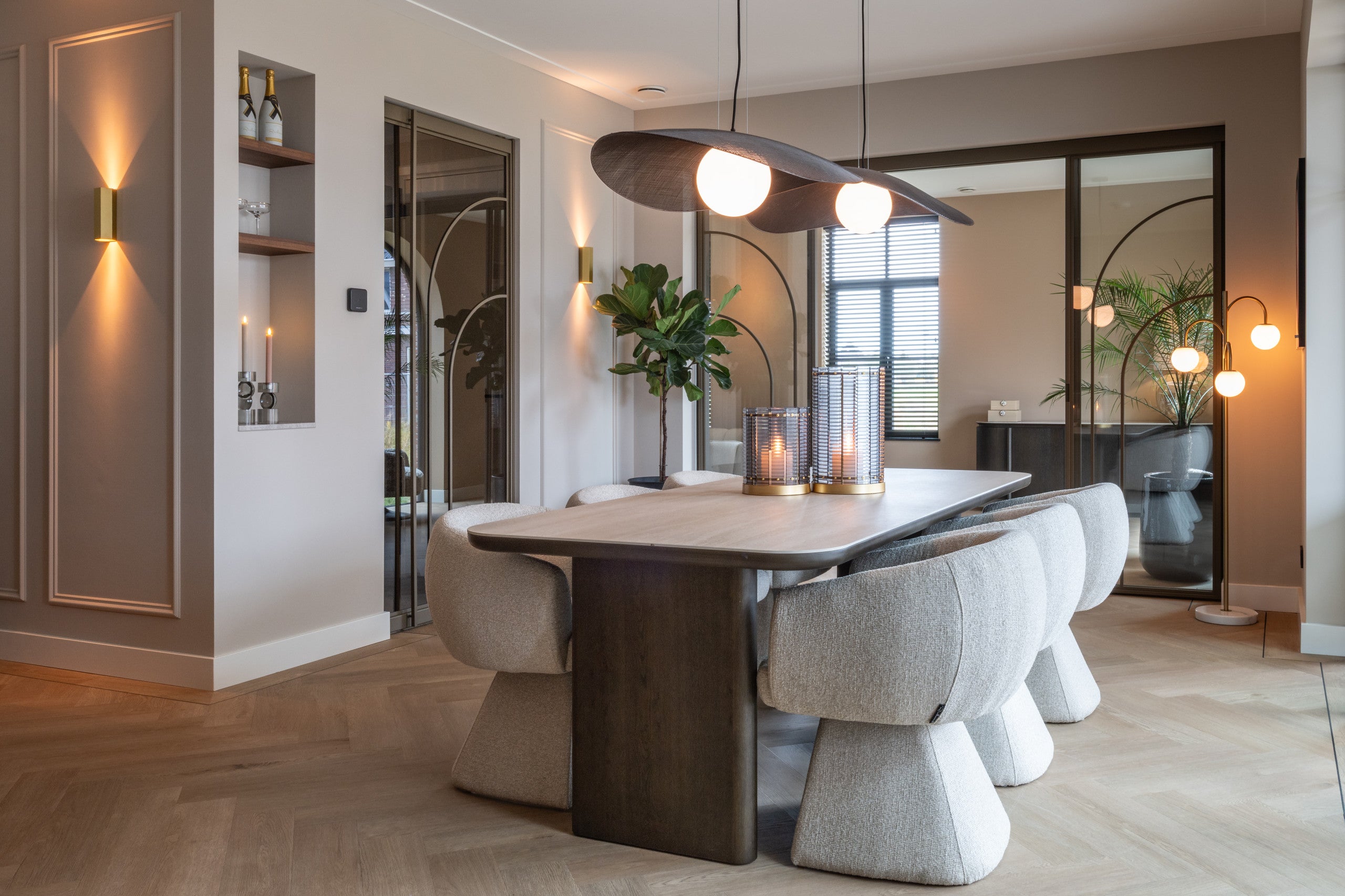 Richmond Interiors Stehlampe Janou gold Stehlampe Richmond Interiors