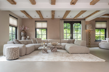 Richmond Interiors Hocker &amp; Fußbank Lexie greige 45Ø Hocker &amp; Fußbank Richmond Interiors