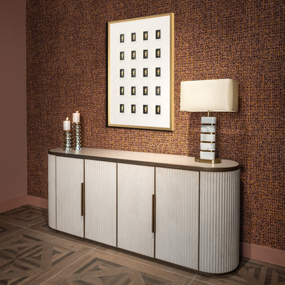 Richmond Interiors Tischlampe Lenore inkl. Lampenschirm (Gold) Tischlampe Richmond Interiors