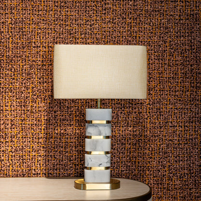 Richmond Interiors Tischlampe Lenore inkl. Lampenschirm (Gold) Tischlampe Richmond Interiors