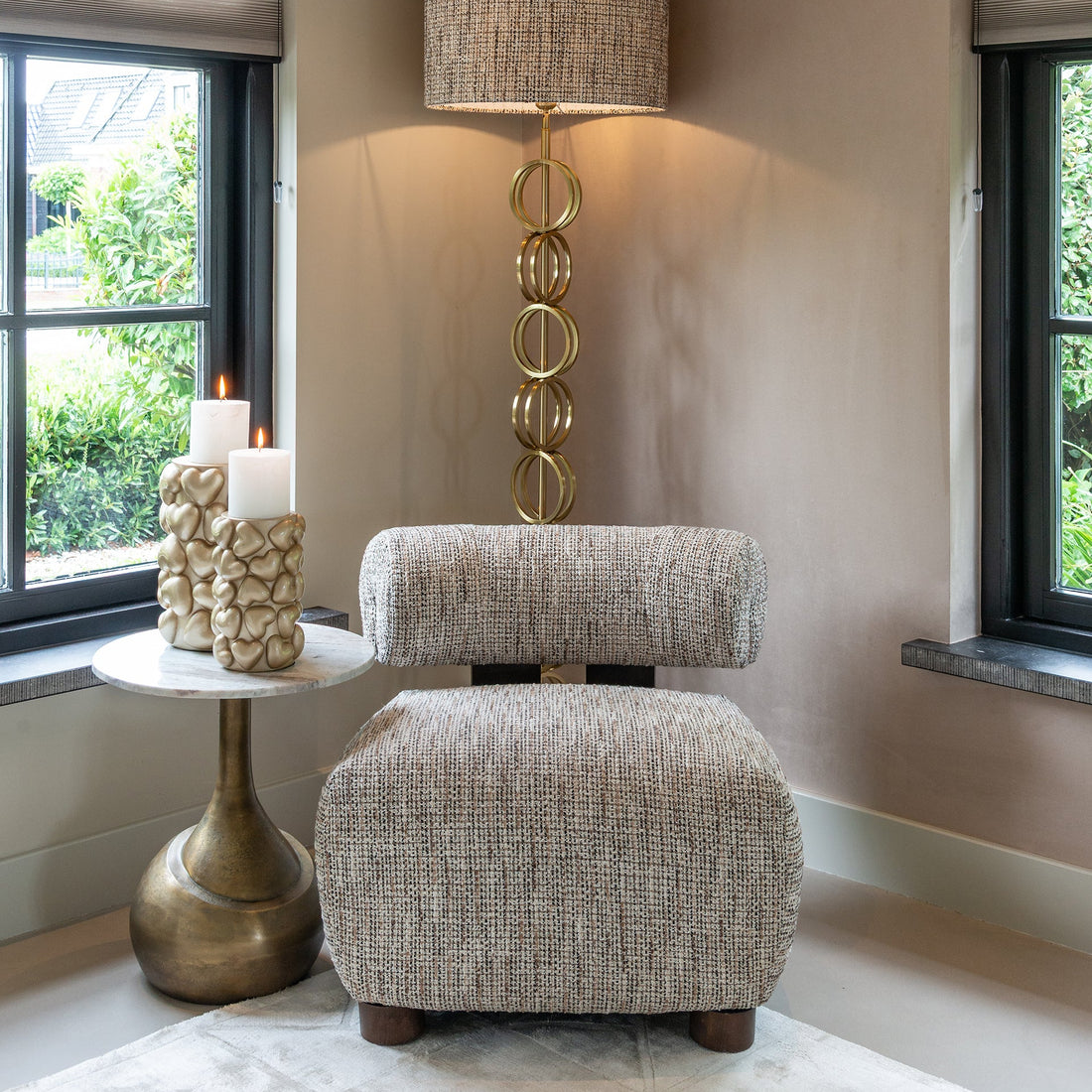 Richmond Interiors Sessel Arabella greige coco (Greige coco) Polstersessel Richmond Interiors