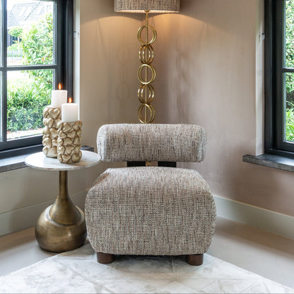 Richmond Interiors Beistelltisch Sia – Brushed Gold Beistelltisch rund Richmond Interiors