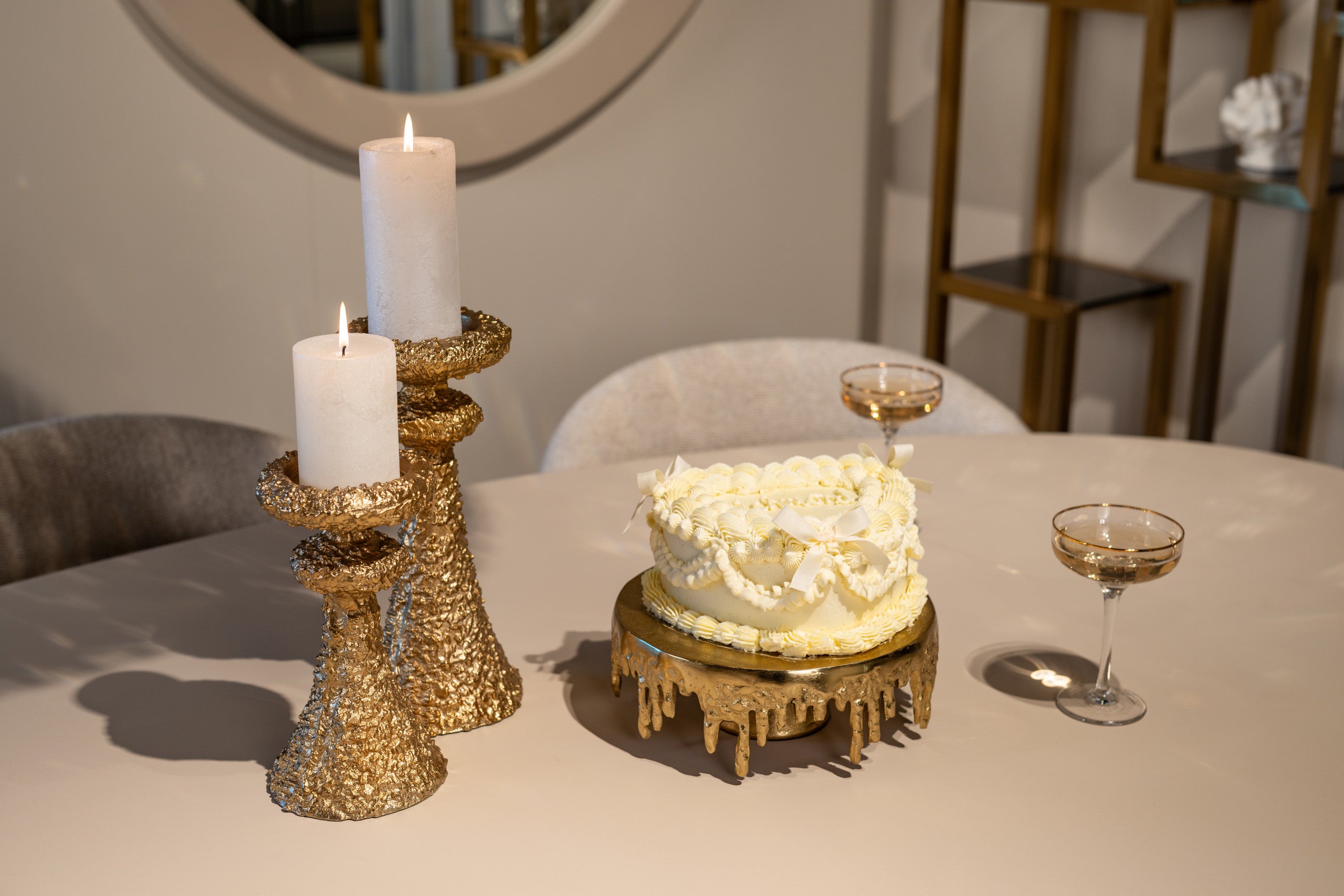 Richmond Interiors Kuchenplatte Carmona gold Kuchenplatte Richmond Interiors