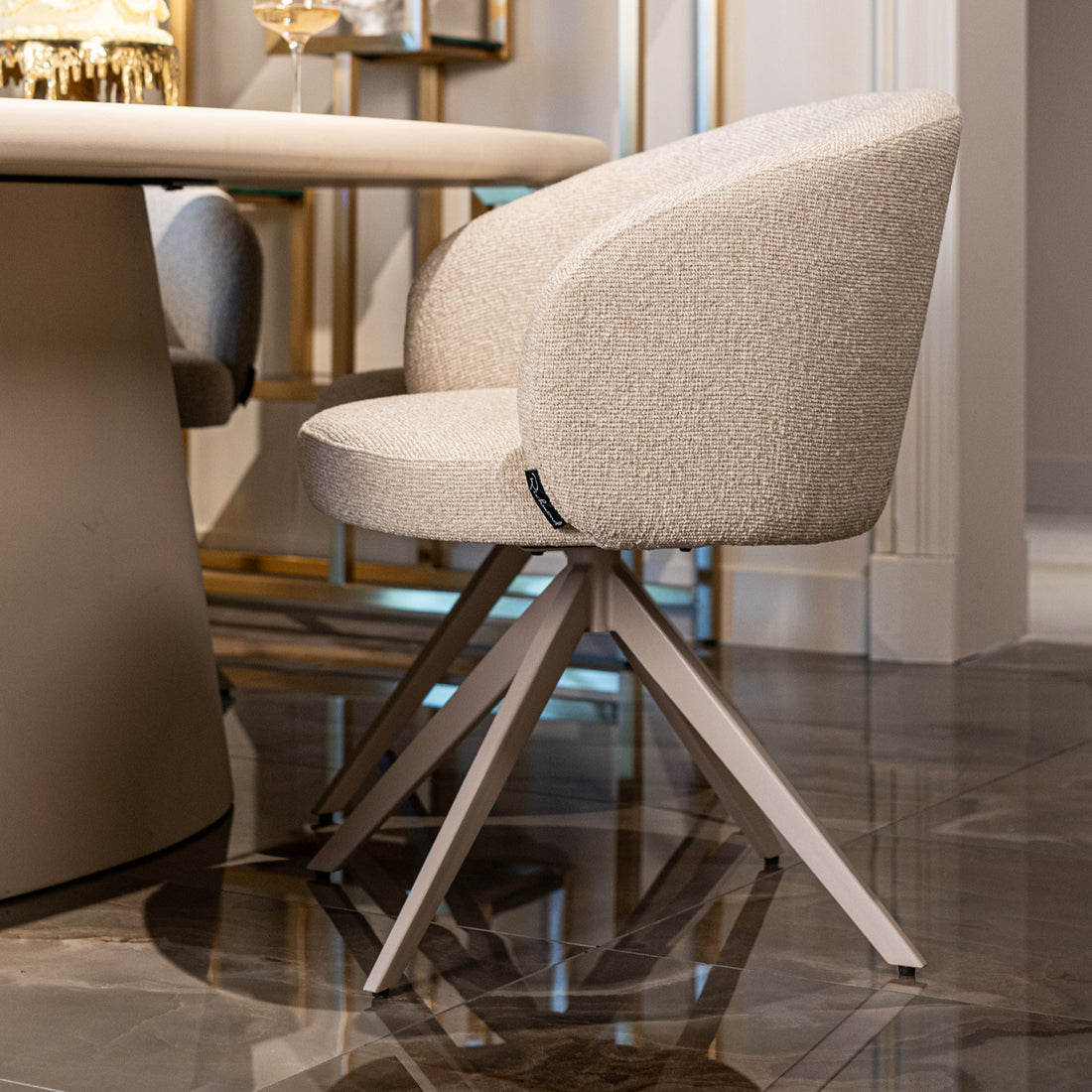 Richmond Interiors Drehstuhl Olivia biscotti (Biscotti) Drehstuhl Richmond Interiors