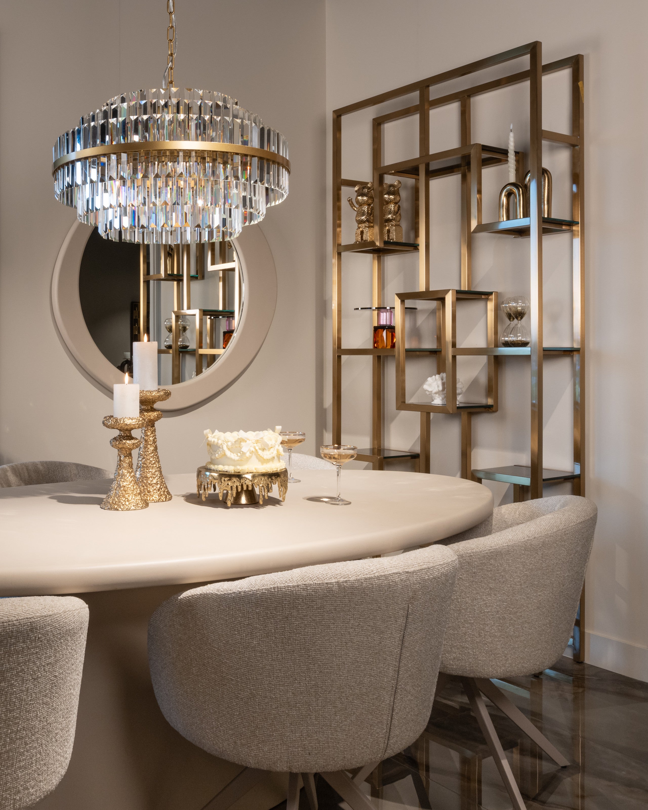 Richmond Interiors Kerzenhalter July gold large Kerzenhalter Richmond Interiors