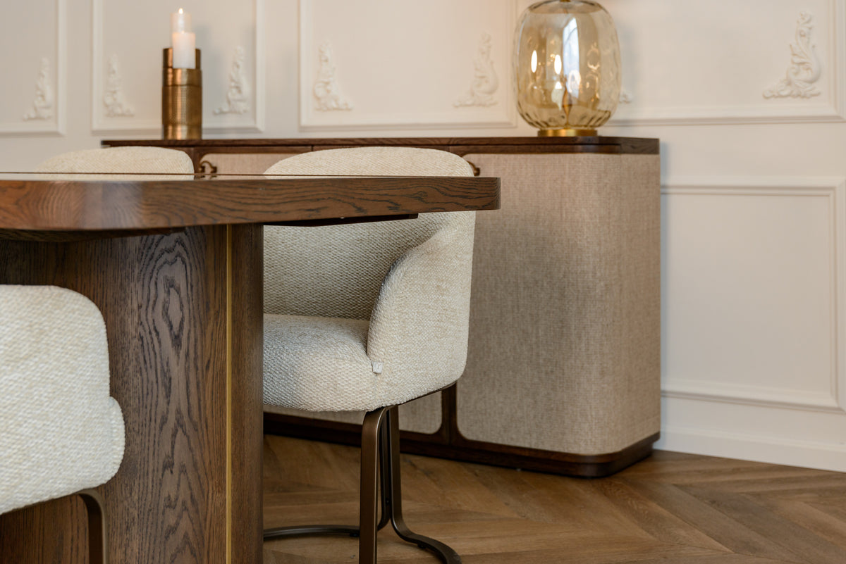 Richmond Interiors Esstisch Willox beige 235 including glass Richmond Interiors