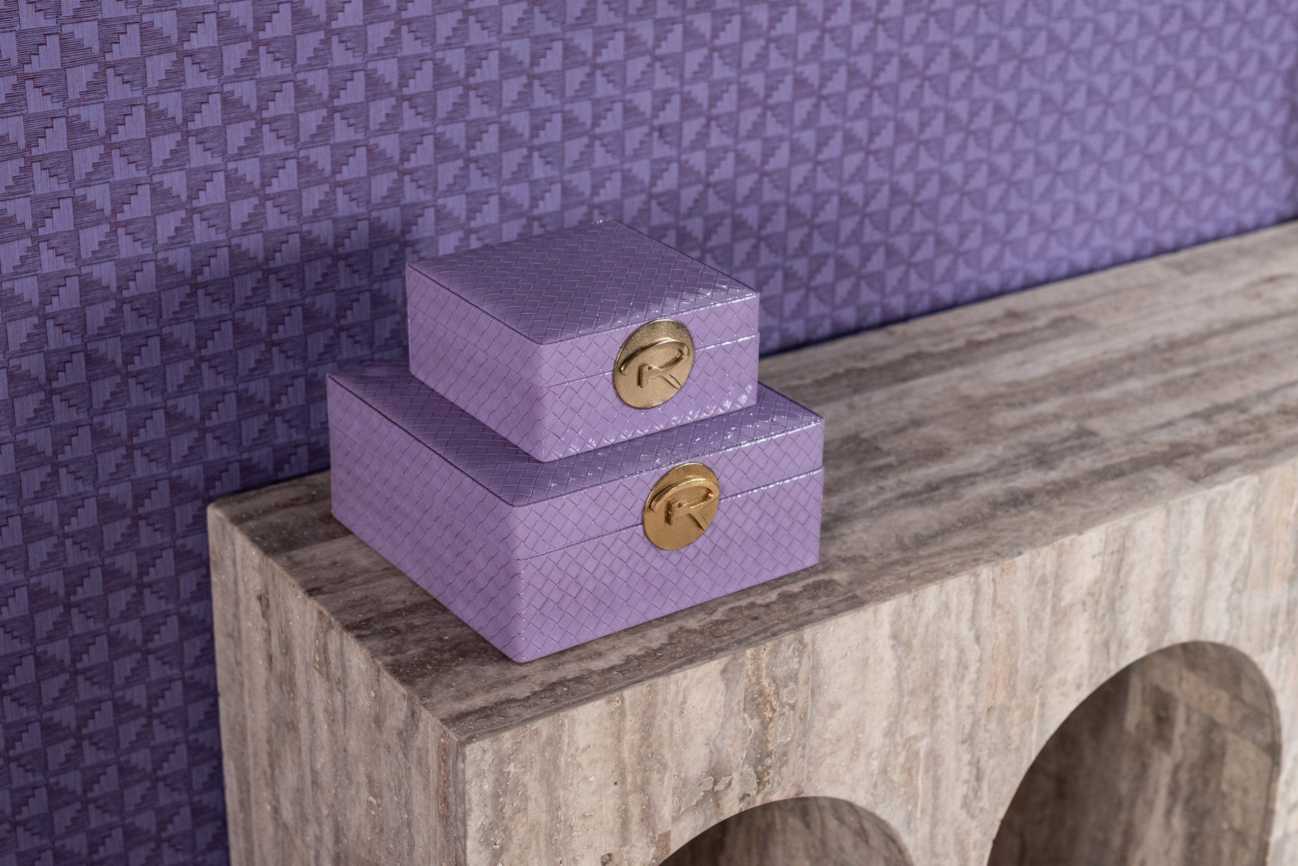 Richmond Interiors Aufbewahrungsbox Joelle purple small Aufbewahrungsbox Richmond Interiors