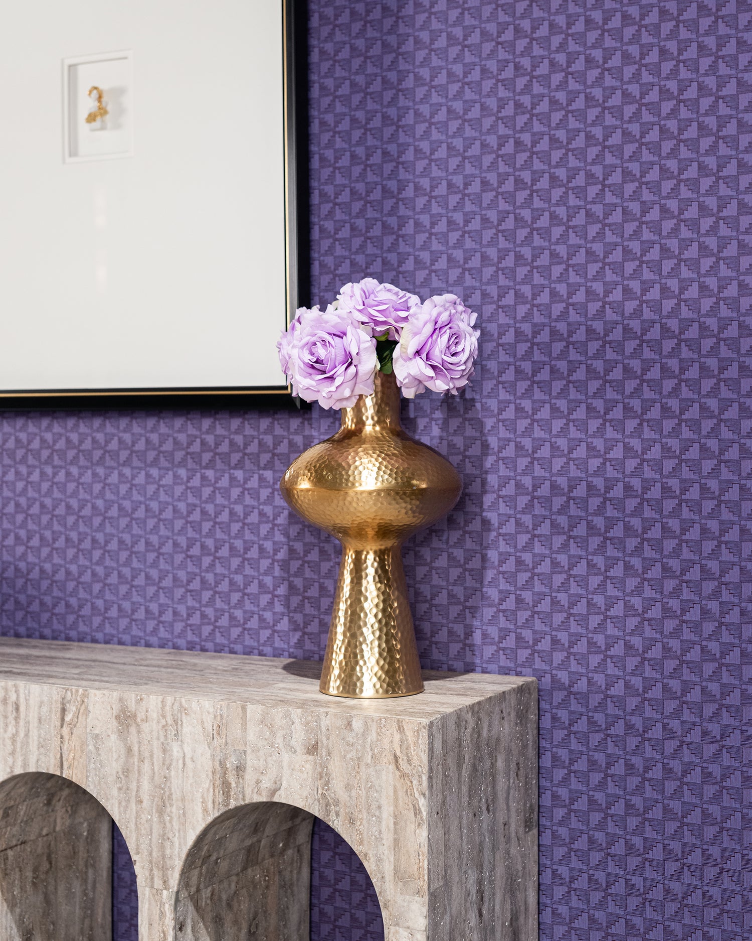 Richmond Interiors Ablagetisch La Rague naturgrau Travertin (Grijs) Konsolentisch Richmond Interiors
