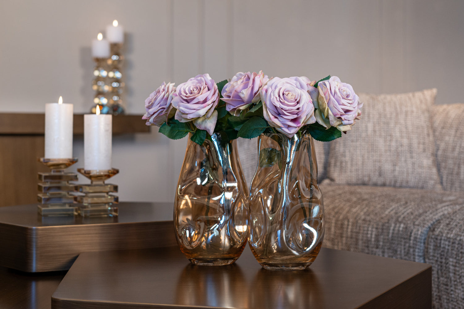 Richmond Interiors Kerzenhalter Emie brown small Kerzenhalter Richmond Interiors