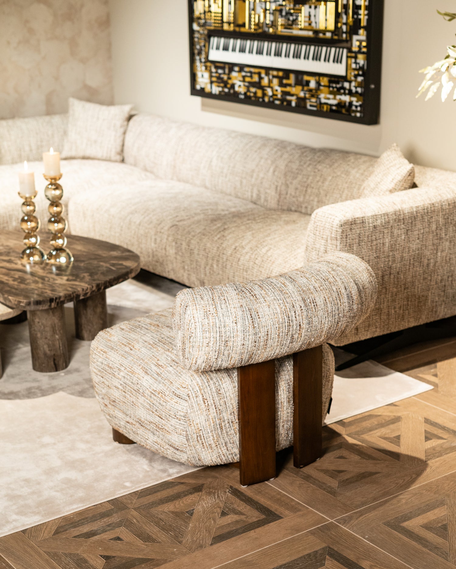 Richmond Interiors Lounge Stuhl Arabella greige coco Lounge Stuhl Richmond Interiors