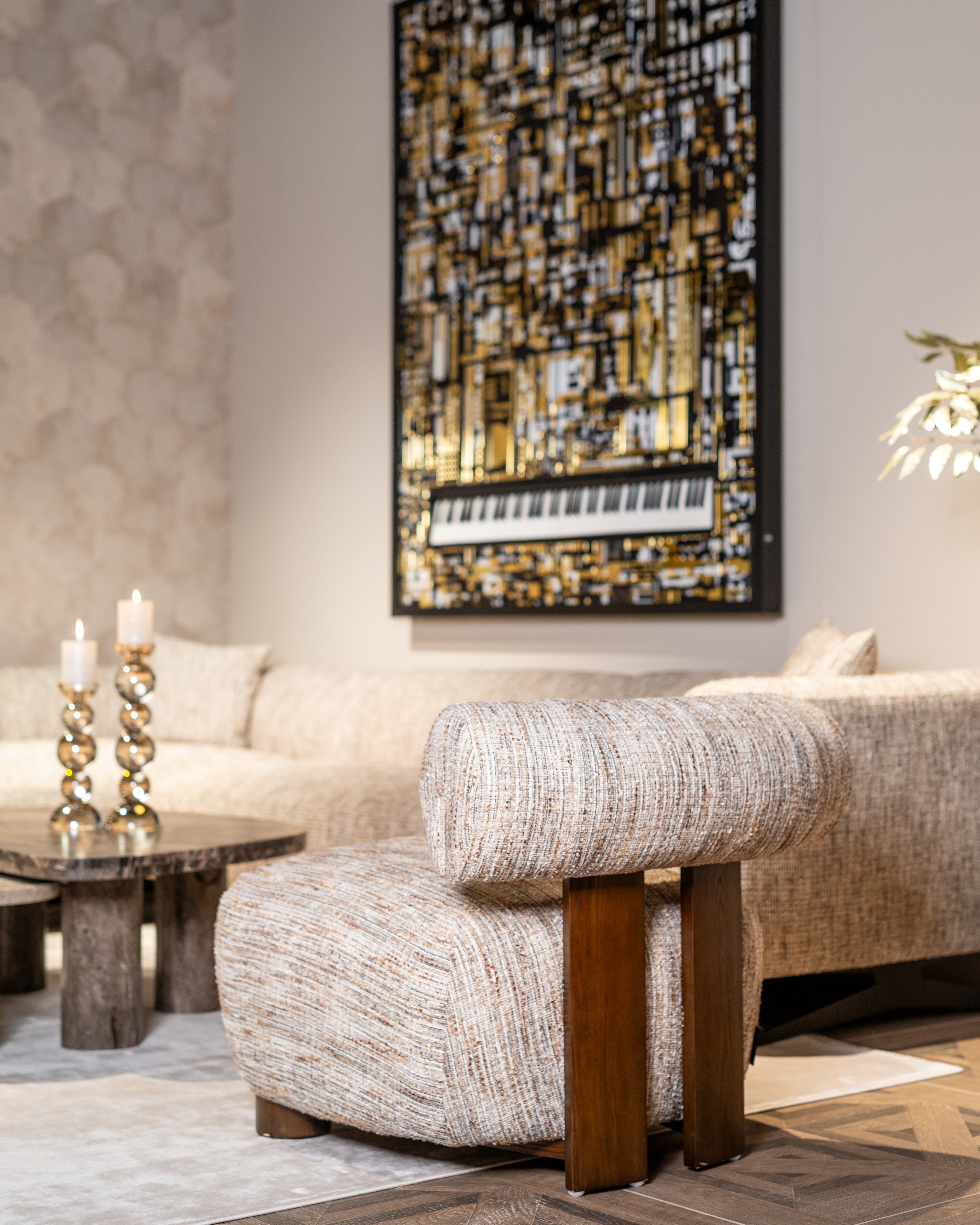 Richmond Interiors Kerzenhalter Emie brown large Kerzenhalter Richmond Interiors
