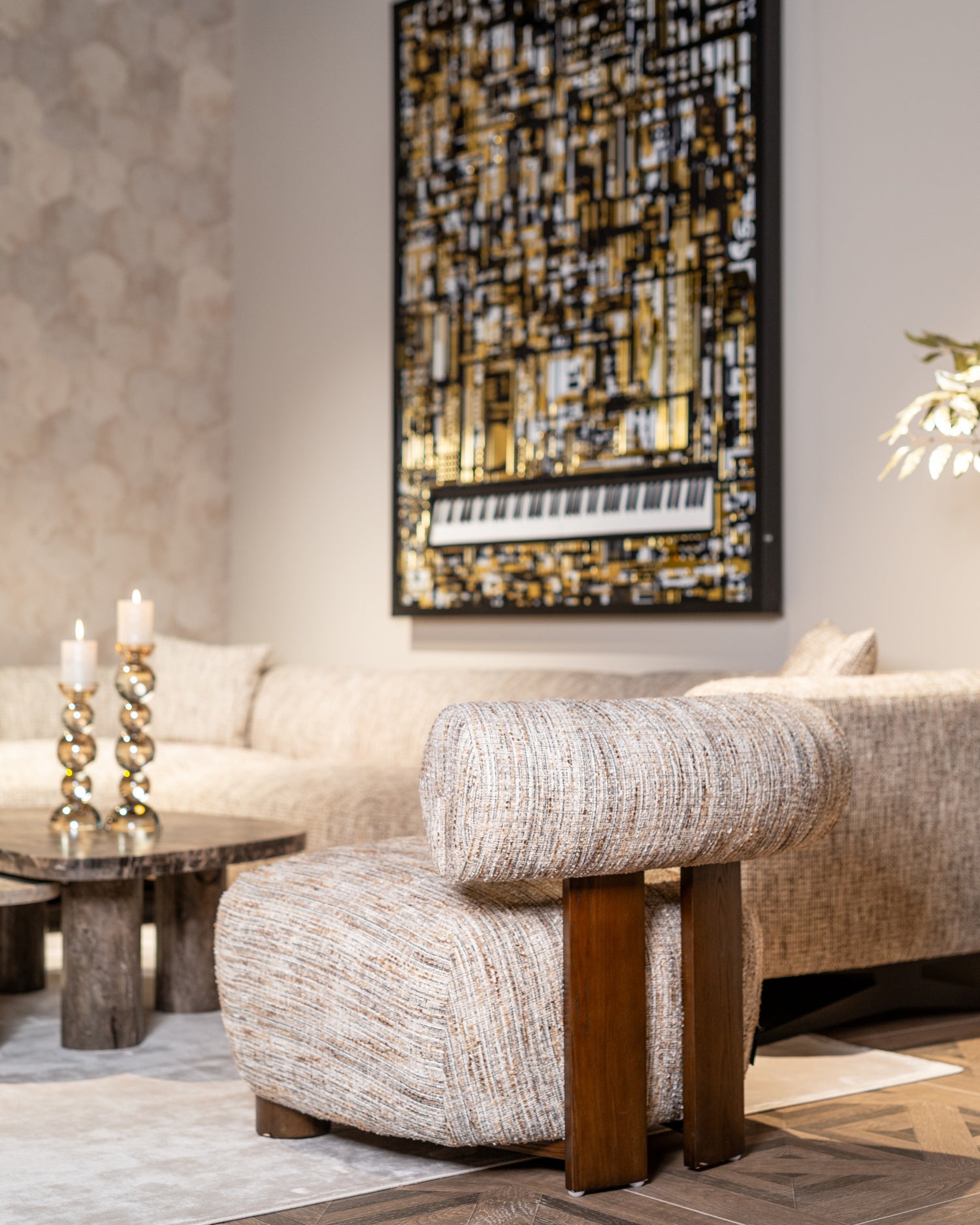 Richmond Interiors Lounge Stuhl Arabella greige coco Lounge Stuhl Richmond Interiors
