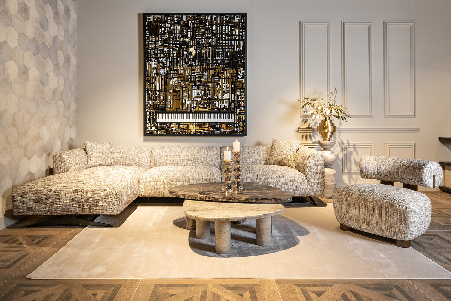 Richmond Interiors Sessel Arabella greige coco (Greige coco) Polstersessel Richmond Interiors