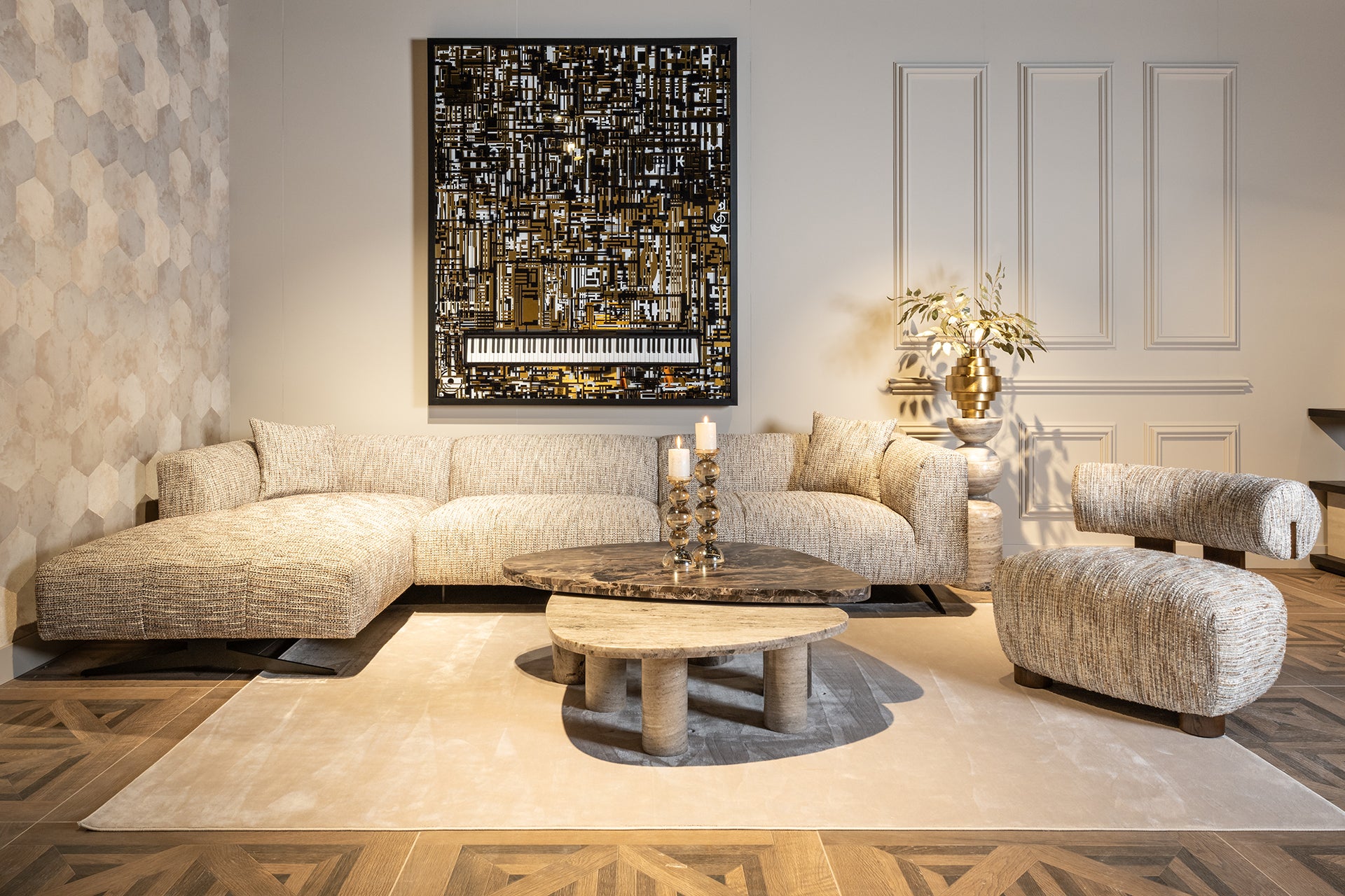 Richmond Interiors Sessel Arabella greige coco (Greige coco) Polstersessel Richmond Interiors
