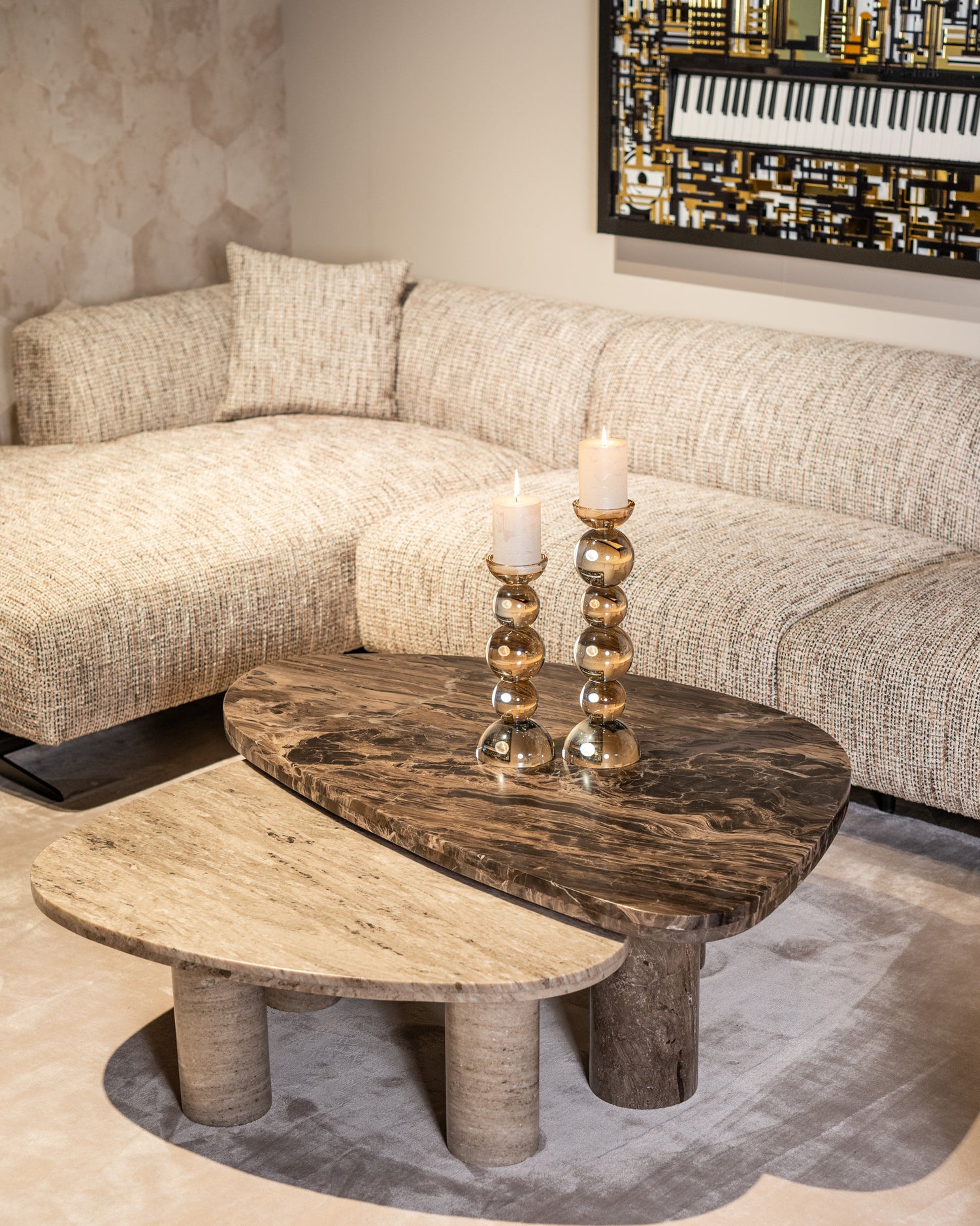 Richmond Interiors Kerzenhalter Emie brown small Kerzenhalter Richmond Interiors