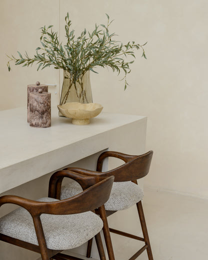 Richmond Interiors Thekenstuhl Mihara mocca fancy fire retardant Richmond Interiors