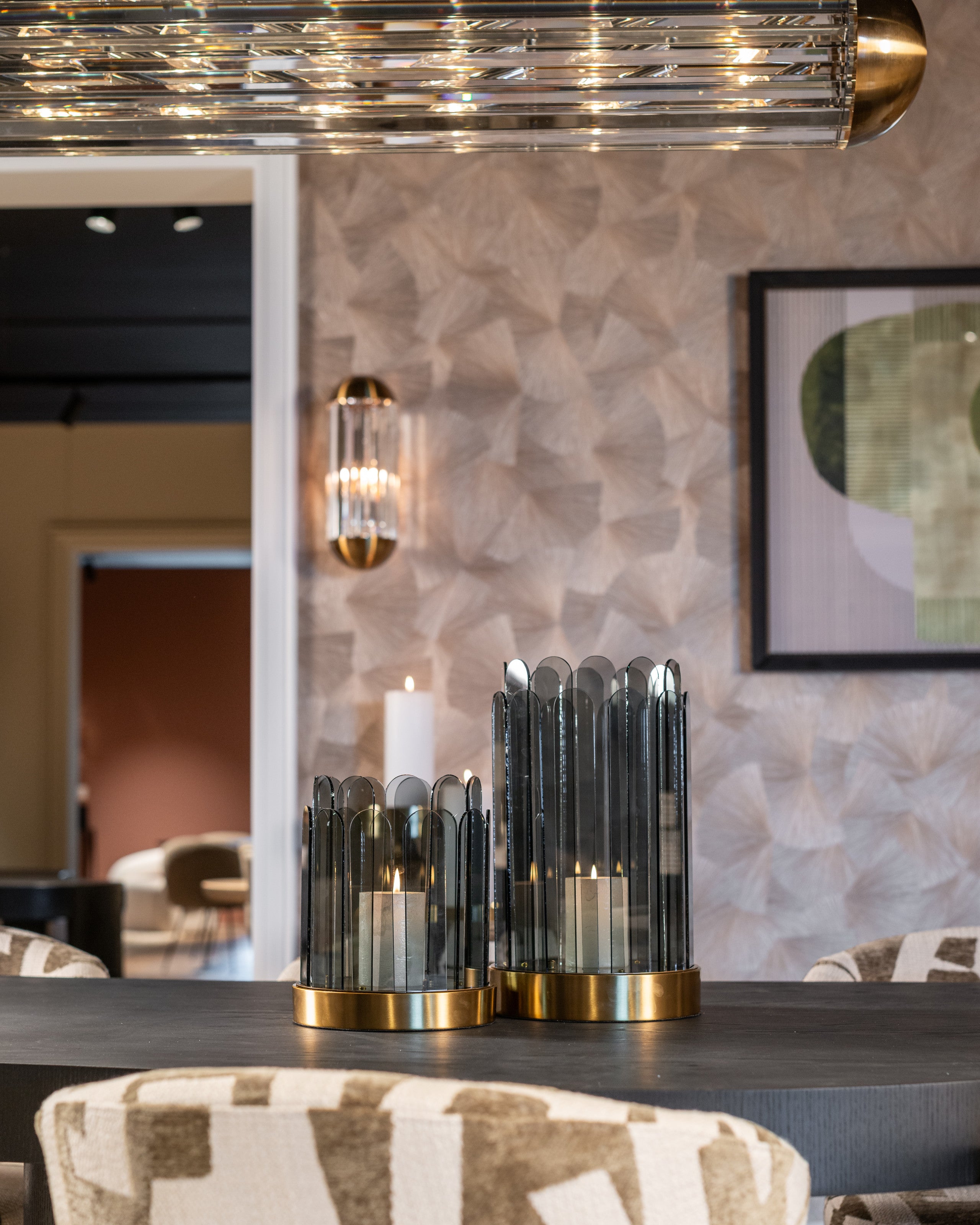 Richmond Interiors Windlicht Daisey smoke small Windlicht Richmond Interiors