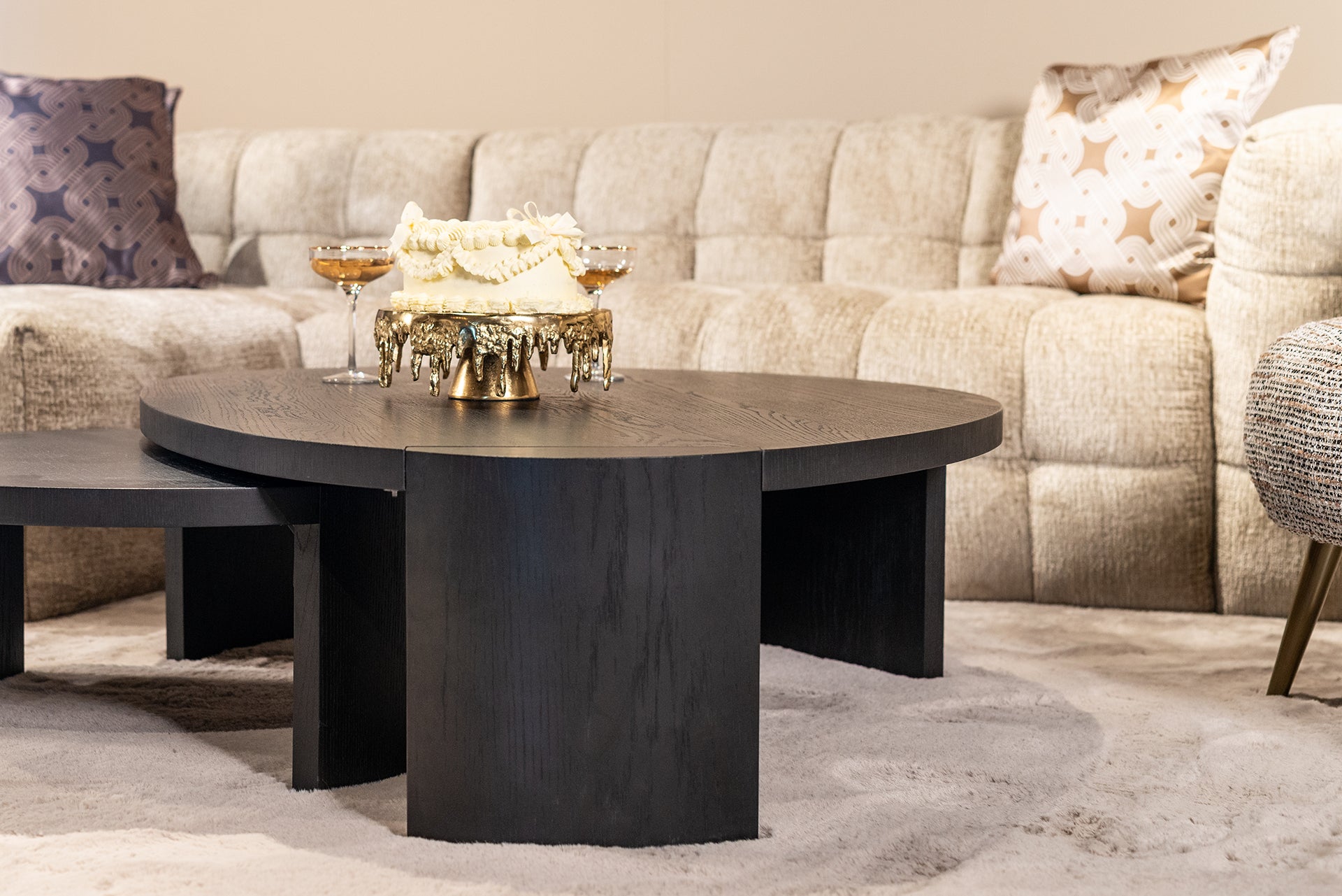 Richmond Interiors Couchtisch Navarino 2er-Set (Dark coffee) Couchtisch-Set Richmond Interiors
