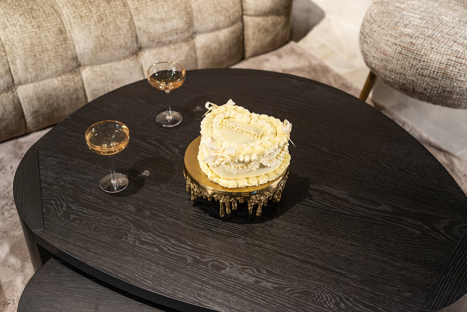 Richmond Interiors Couchtisch Navarino 2er-Set (Dark coffee) Couchtisch-Set Richmond Interiors