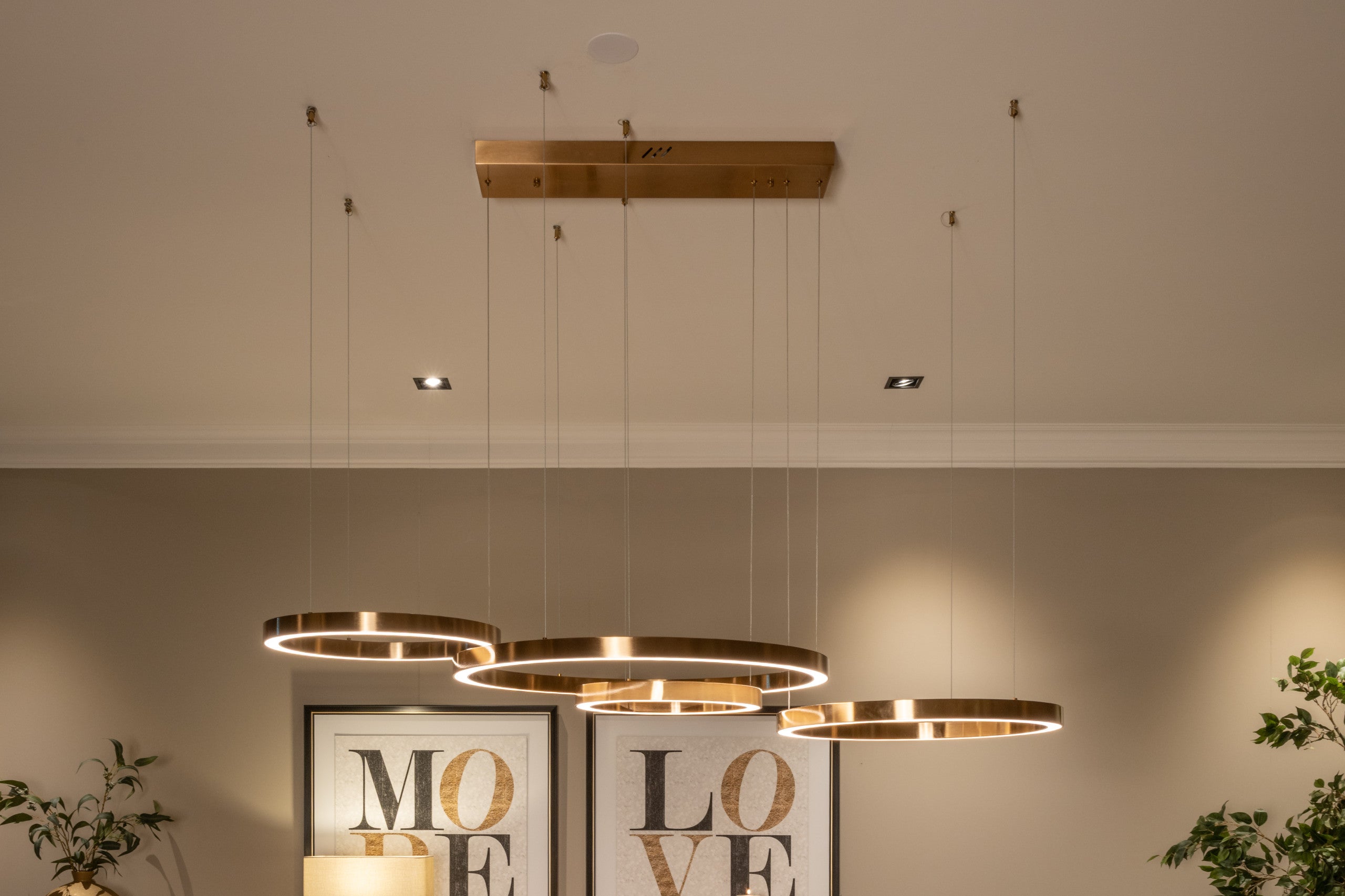 Richmond Interiors Pendelleuchte Lilou brushed gold Pendelleuchte Richmond Interiors