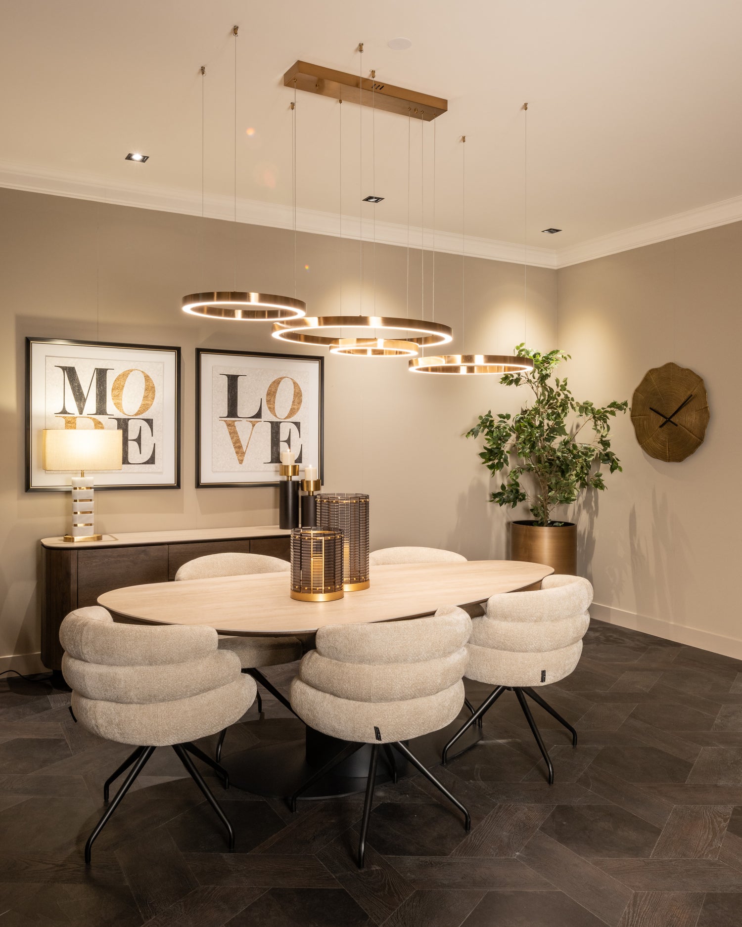 Richmond Interiors Planter Dira 50Ø (Brushed Gold)