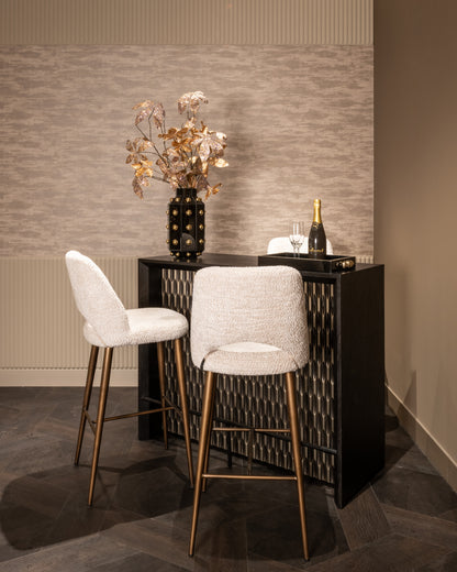 Richmond Interiors Tablett Liv black/gold