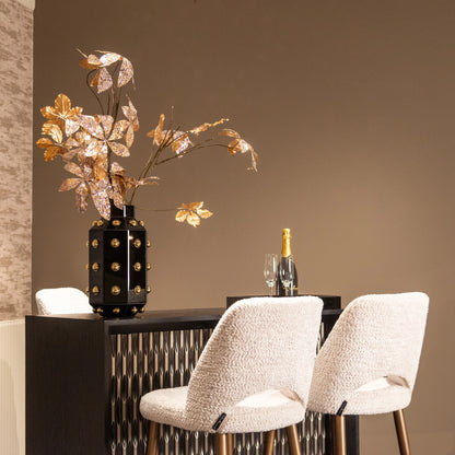 Richmond Interiors Tablett Liv black/gold Tablett Richmond Interiors