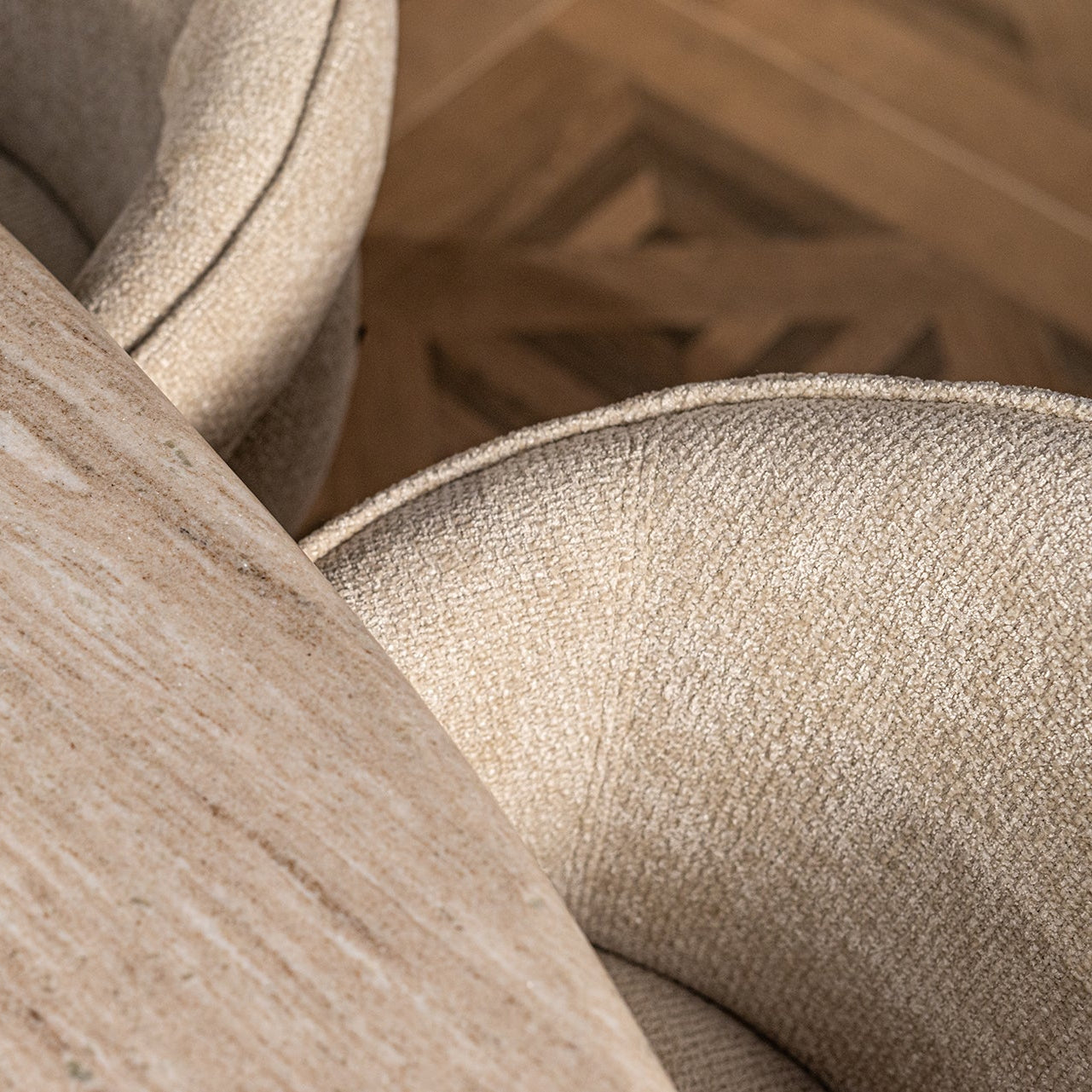 Richmond Interiors Drehstuhl Kayla cream unicorn (Unicorn 11 cream) Esszimmerstuhl Richmond Interiors