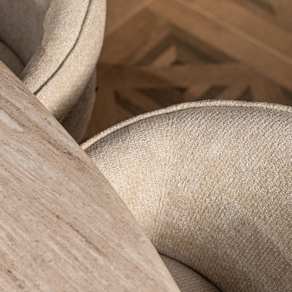 Richmond Interiors Drehstuhl Kayla cream unicorn (Unicorn 11 cream) Esszimmerstuhl Richmond Interiors