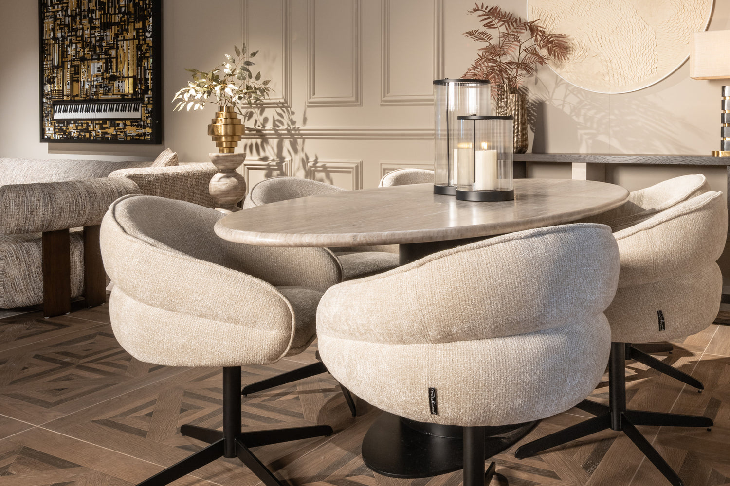 Richmond Interiors Wandkunst Flow white